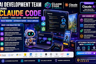 craete ai development team using claude code ai agents video game app claude ai