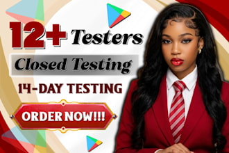 provide 12 android testers for google play closed testing