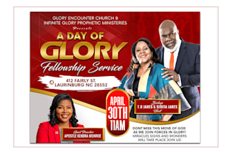 create excellent church flyer or event flyer design