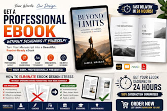 do book formatting, ebook formatting, and ebook design professionally