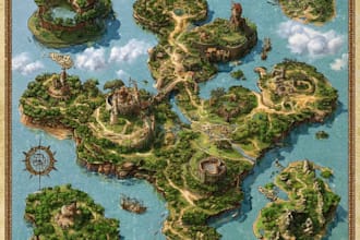draw a map illustration for your project
