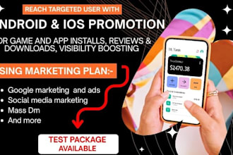 do mobile app promotion game marketing google ads app download, installs, growth