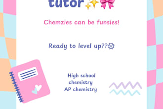 be your online tutor for general chemistry