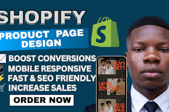 design high converting shopify product page to boost sales