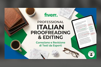 proofread, format, and edit your documents in italian