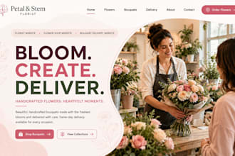 build wix florist website flower shop website bouquet delivery website
