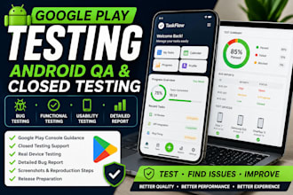 provide 12 testers or 20 testers for google play console closed testing of app