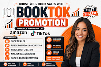 do booktok promotion tiktok influencer booktok video book promotion amazon kdp