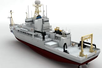 create unity 3d ship model, boat vessel, low poly ship video game ship rendering
