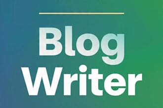 write seo blog posts and articles