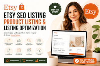 do etsy SEO for titles and tags to rank shop listing