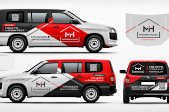 design luxury box truck wrap, trailer wrap, fleet graphics and vehicle branding