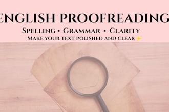 proofread your english text