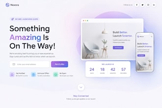design coming soon, under construction, countdown page in HTML