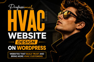 build plumbing website, hvac website or roofing website on wordpress
