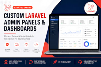 build a custom laravel admin panel or dashboard