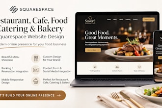 build restaurant cafe online order food menu catering bakery squarespace website
