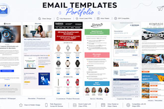 design and develop email newsletter templates