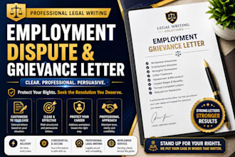 draft an employment grievance or workplace dispute letter