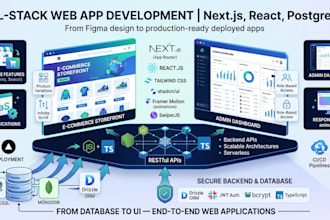 develop fullstack web apps with nextjs, tanstack and nodejs