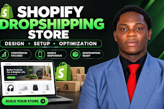 build converting shopify ecwid dropshipping store via cj website zendrop autods