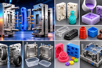 design plastic vaccum casting, silicone, rubber and fiberglass chocolate molds