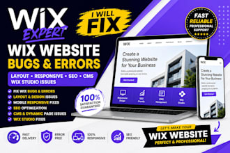 fix wix website bug layout responsive seo cms and wix studio issues