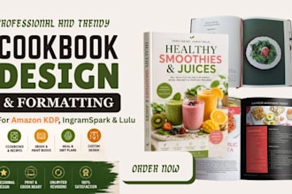 professionally format and design your cookbook