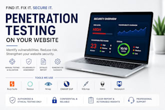 do penetration testing on your website and provide  detailed pentesting report