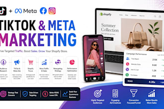promote your shopify store with tiktok and meta marketing