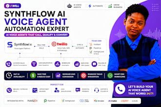 synthflow ai automation expert voice agent crm workflow twilio integration call
