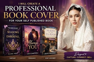 create a professional book cover for your self published book