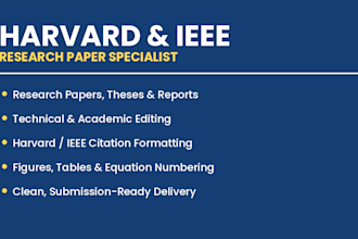 proofread research paper in harvard and ieee style