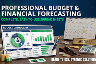 create automated budget spreadsheet, dynamic google sheets excel dashboard