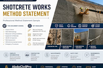 create professional method statements for civil projects