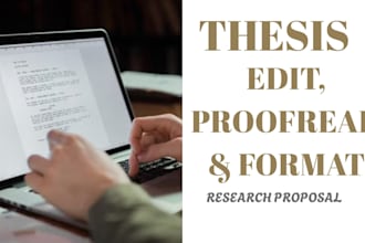 do pro editing, do proofread, and format academic theses to style guide