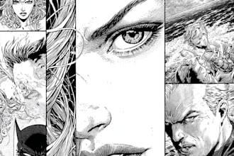 draw your manga comic book and webtoon