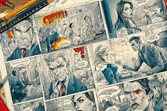 comic illustration comic book graphic novel comic artist