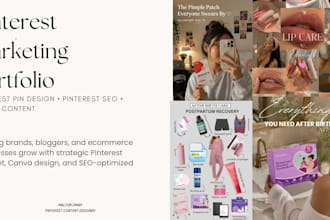 design SEO pinterest pins in canva