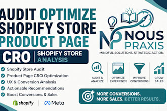 do a shopify cro audit landing page optimization analysis to fix low conversion