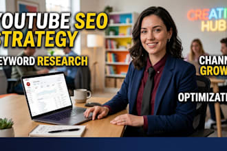 do research, strategize, optimize your youtube channel SEO