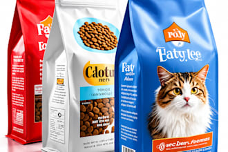design pet supplement packaging, dog treat and functional chew label design