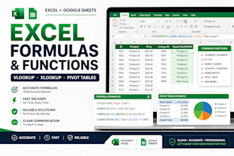 create excel formulas vlookup xlookup and pivot tables