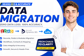 migrate zoho dynamics365 records fields workflows contacts modules mapping lofty