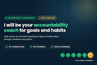be your accountability coach for goals and habits