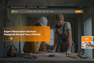design wix remodeling website home renovation contractor website
