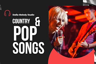 sing a melodious pop song, music production with mixing and mastering