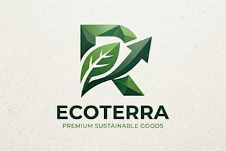 design a modern recycling logo for your eco brand