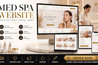 design a med spa website, aesthetic clinic website, beauty clinic website