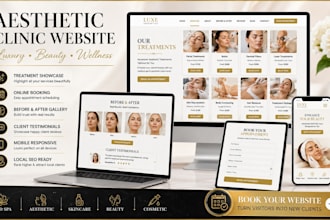 design a med spa website, aesthetic clinic website, beauty clinic website